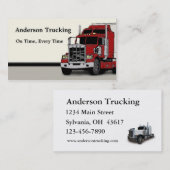 セミトラック貨物配送業者カード 名刺 (正面/裏面)