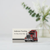 セミトラック貨物配送業者カード 名刺 (スタンド正面)