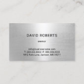 セミトラック退役軍人トラック米国国旗 名刺 (裏面)