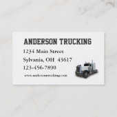 セミトラック配送会社 名刺 (裏面)