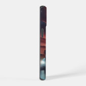 セミトラック長距離トラック名前をカスタムする iPhone 15ケース (右側面)