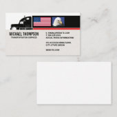 セミトラック |アメリカ国旗 |イーグル 名刺 (正面/裏面)