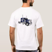 セミトラック ダークブルー Tシャツ (裏面)