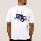セミトラック ダークブルー Tシャツ (裏面)