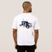 セミトラック ダークブルー Tシャツ (裏面フル)