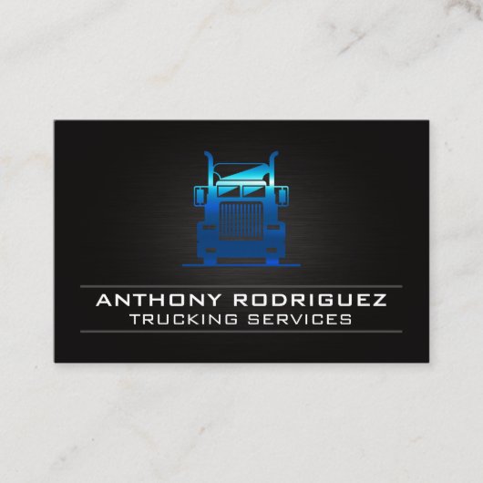 セミトラック | トランスポートドライバ | 物流 名刺 (正面)