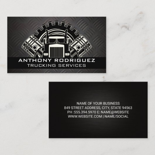 セミトラック |ドライバ |ロジスティクスキャリア 名刺 (正面/裏面)