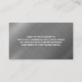セミトラック | メタリック背景 名刺 (裏面)