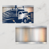 セミトラック |物流 |メタリック 名刺 (正面/裏面)
