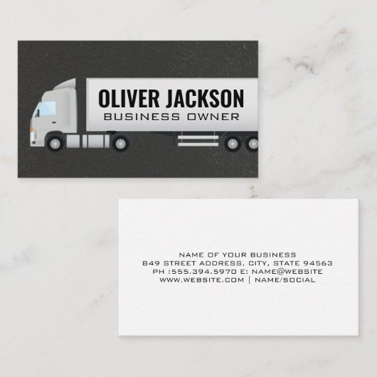 セミトラック | 配分 名刺 (正面/裏面)