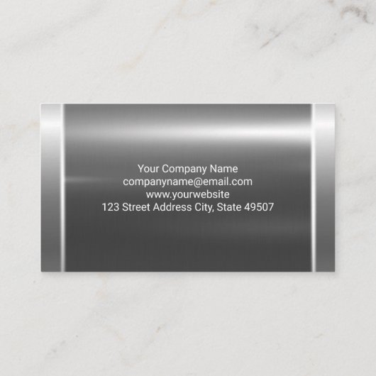 セミトラック |金属アルミニウム工業 名刺 (裏面)