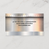 セミトラック | 金属ブラシ | リベット 名刺 (裏面)