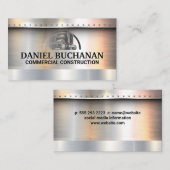 セミトラック | 金属ブラシ | リベット 名刺 (正面/裏面)