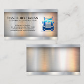 セミトラック | 金属工業背景 名刺 (正面/裏面)