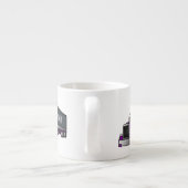 セミトレーラートラック漫画イラストレーション エスプレッソカップ (裏面)