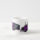 セミトレーラートラック漫画イラストレーション エスプレッソカップ (正面)