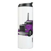 セミトレーラートラック漫画イラストレーション タンブラー (回転左)