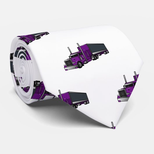 セミトレーラートラック漫画イラストレーション ネクタイ (ロール)