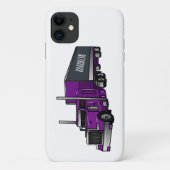 セミトレーラートラック漫画イラストレーション Case-Mate iPhoneケース (裏面)