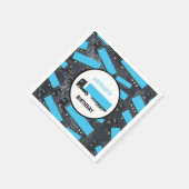 セミトレーラートラック輸送トラック誕生日 スタンダードカクテルナプキン (角)