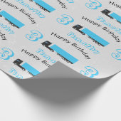 セミトレーラートラック輸送トラック誕生日 ラッピングペーパー (角)