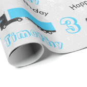 セミトレーラートラック輸送トラック誕生日 ラッピングペーパー (ロールコーナー)