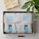 セミトレーラートラック輸送トラック誕生日 薄葉紙 (ギフト)