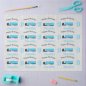 セミトレーラートラック輸送トラック誕生日 薄葉紙 (クラフト)