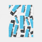 セミトレーラートラック輸送トラック フリースブランケット (正面)