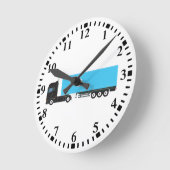 セミトレーラートラック輸送トラック ラウンド壁時計 (傾斜)