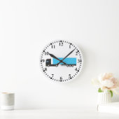 セミトレーラートラック輸送トラック ラウンド壁時計 (ホーム)