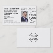 セミナパーソナライズされたー/会議チケット招待状 名刺 (正面/裏面)