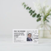 セミナパーソナライズされたー/会議チケット招待状 名刺 (スタンド正面)