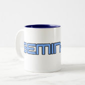 セミナーのロゴのマグ ツートーンマグカップ (正面左)