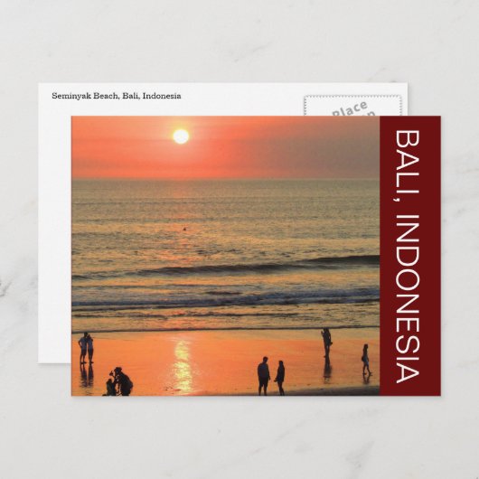 セミナークの夕日 ポストカード (正面/裏面)