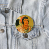 セミノル族の責任者、Osceloa 缶バッジ (インサイチュ)