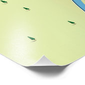 セミノール湖ジョージアの地図のポスター フォトプリント            (角)