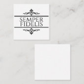 セミパーフィデリス エンクロージャーカード (正面/裏面)