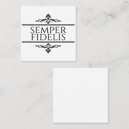 セミパーフィデリス エンクロージャーカード (正面/裏面)