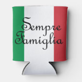 セミプリファミリアイタリアンと国旗の色 缶クーラー (正面)