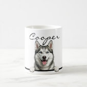 セミリアリスティック シベリアン ハスキー フルラップ 11oz マグ | (中央)