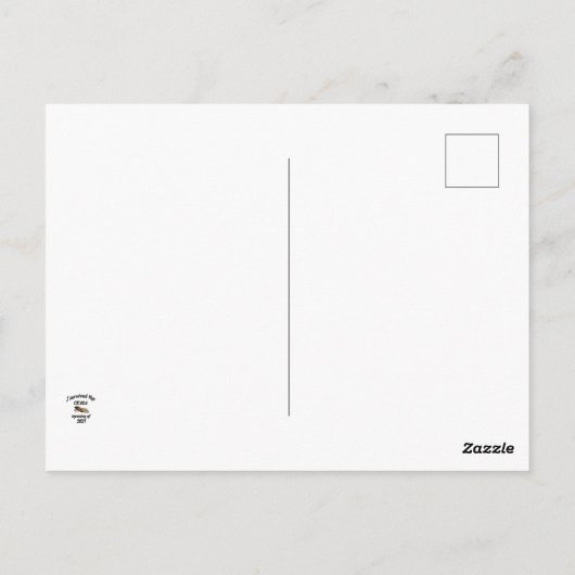 セミ侵入はがき ポストカード (裏面)