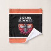 セミ最高のダの夏の贈り物 バスタオルセット (ウォッシュタオル)