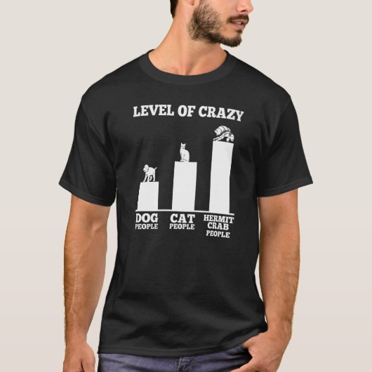 セミ熱狂するガニ装身貝漁獲レベル Tシャツ (正面)