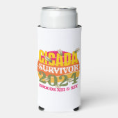 セミ生存者2024ブロッドXIII XIX スリム缶クーラー (Seltzer正面)