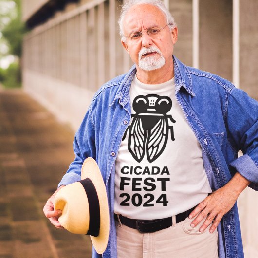 セミ祭りカスタムテキストとカラー Tシャツ