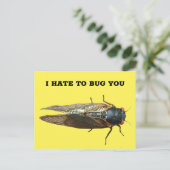 セミ虫の写真メッセーカスタムジ ポストカード (スタンド正面)