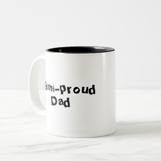 セミ誇りを持ったパパ父の日のマグカップ ツートーンマグカップ (正面左)
