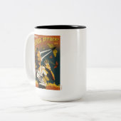 セミ2024号叫び声 ツートーンマグカップ (正面左)