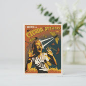 セミ2024号叫び声 ポストカード (スタンド正面)